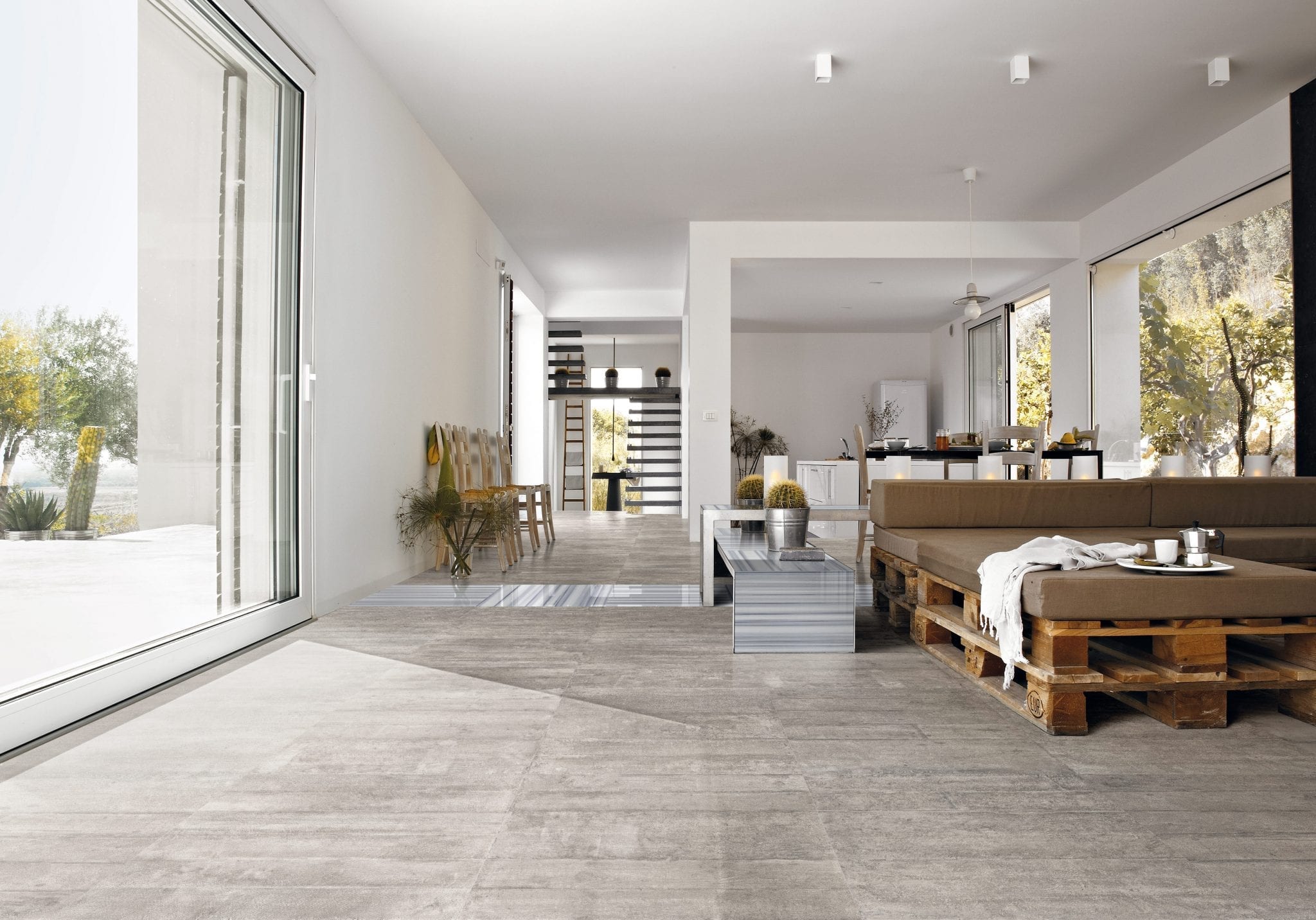 Concrete malta mosaikhjørnet fliser, klinker og mosaik til ...