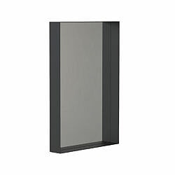 Spejl med hylderamme 40x60 matsort