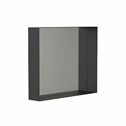 Spejl med hylderamme 50x60 matsort