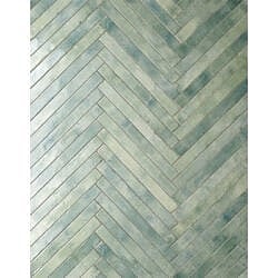 Broager Akvamarin Blank 4,8x45 sildebensfliser i hvidt murstenslook