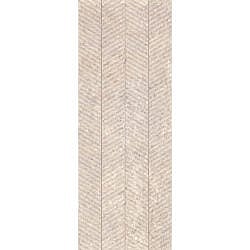 Limestone Coral Deco 45x120 - keramisk vægflise i kalkstenslook