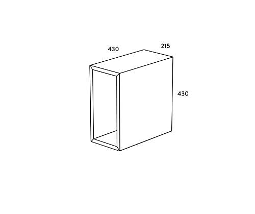 Bellahøj Sidehylde 21,5x43x43