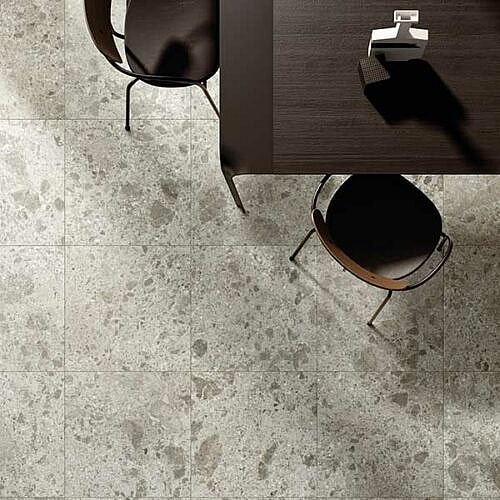 Cava Grå Blød keramisk flise i stenlook