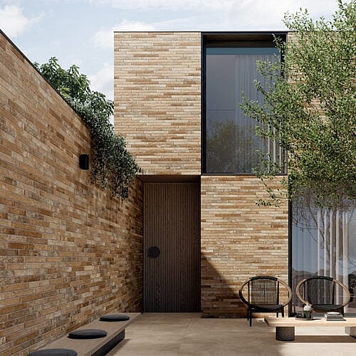 Broager Multicolor 4,8x45 Sildebensflise i murstenslook