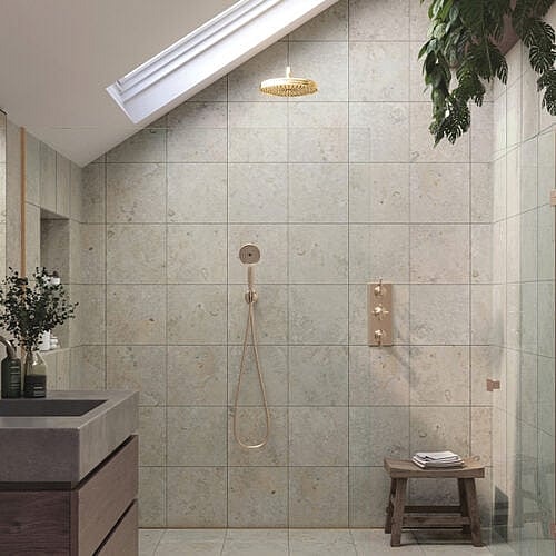 Jura Beige Keramiske gulv- og vægfliser i kalkstenslook