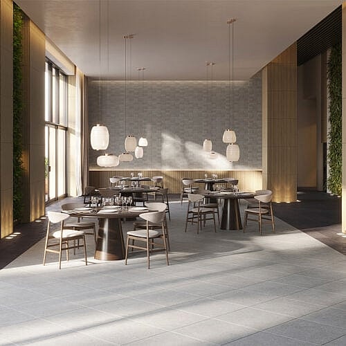 Arkitekton Betongrå – keramiske gulv-fog vægliser i betonlook