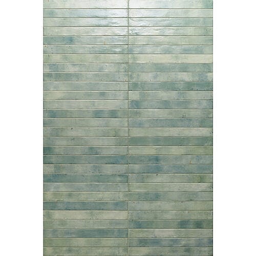 Broager Akvamarin Blank 4,8x45 sildebensfliser i hvidt murstenslook