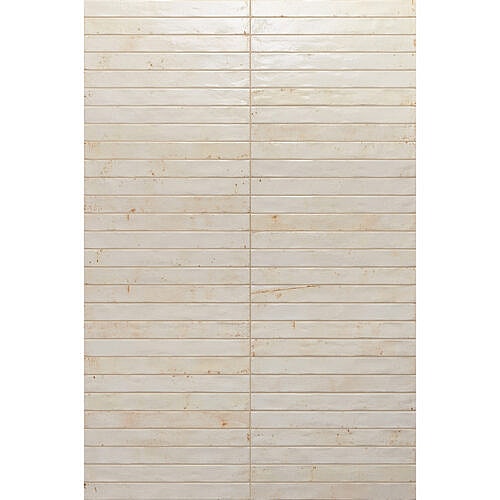 Broager Elfenben Blank 4,8x45 sildebensfliser i hvidt murstenslook