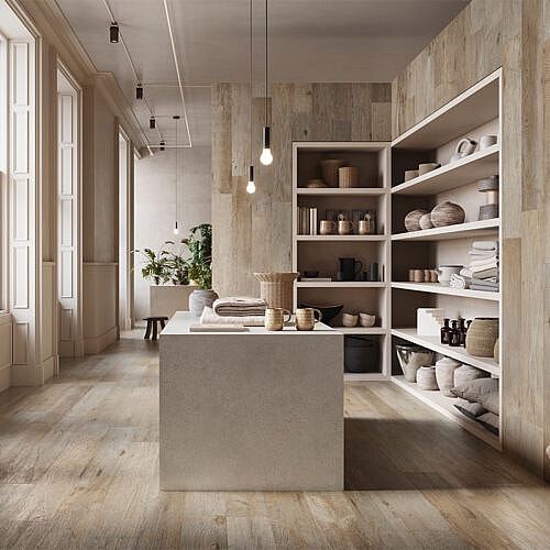 Jorvik Valnød 30×180 – keramisk gulvflise i nøddetræslook