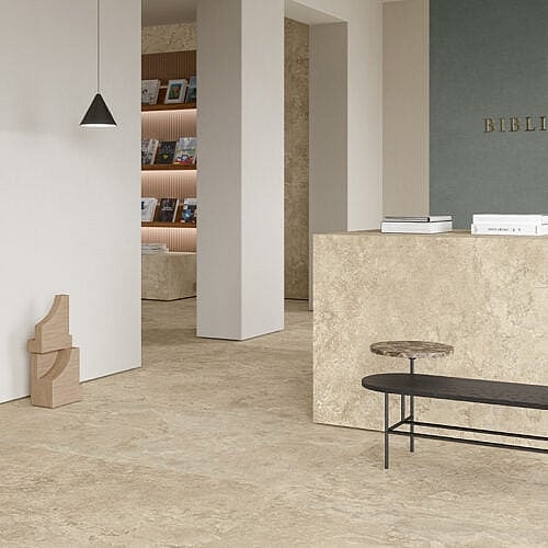 Kalksten Beige keramiske fliser i kalkstenslook
