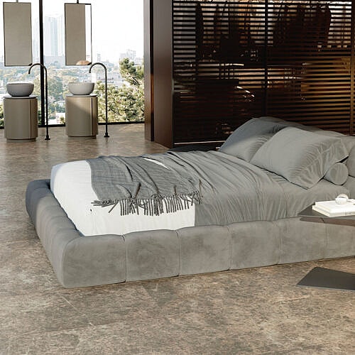 Neutron Silt Soft 60×60 – gulvflise i stenlook