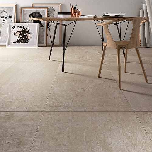 Nublia Beige Keramisk flise i cementlook