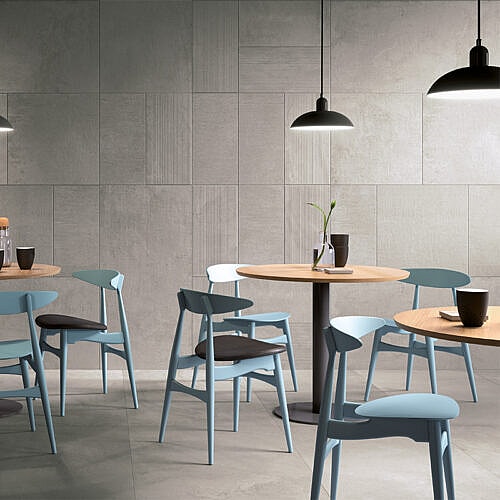 Nublia Grå Keramisk flise i cementlook