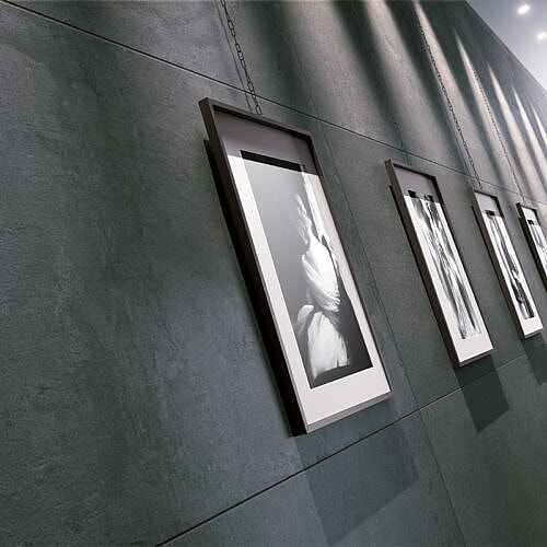 Nublia Sort Keramisk flise i cementlook