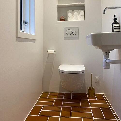 Uglaseret Rødflammet