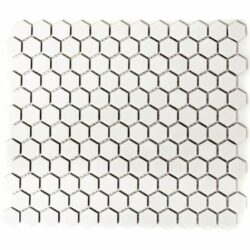 Hexagon Hvid Mat 2,3x2,6x5