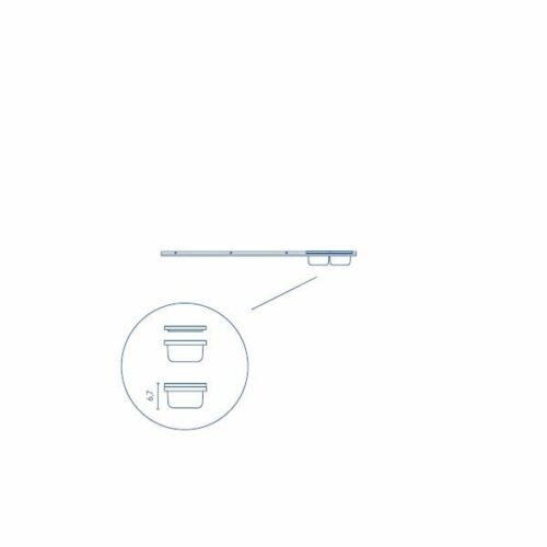 Islands Brygge Hylde 90 cm