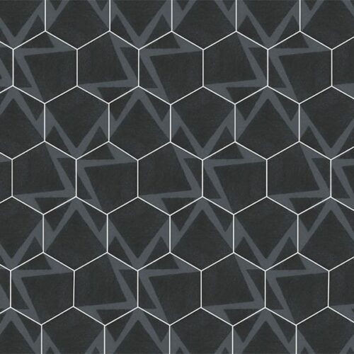 Occitanien Hexagon Dekor 2 21x18