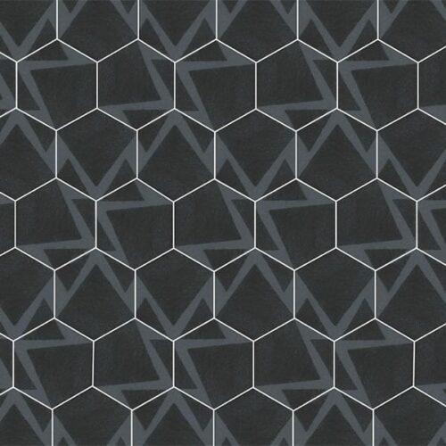 Occitanien Hexagon Dekor 2 21x18