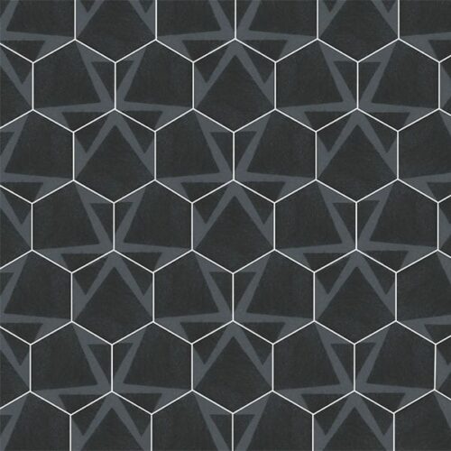 Occitanien Hexagon Dekor 2 21x18