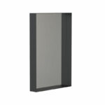 Spejl med hylderamme 40x60 matsort
