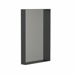 Spejl med hylderamme 40x60 matsort