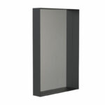 Spejl med hylderamme 60x90 matsort