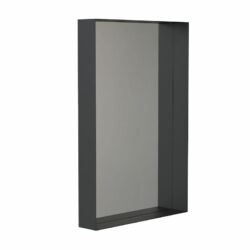 Spejl med hylderamme 60x90 matsort